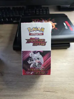 Pokemon English Destined Rivals Half Booster Box, Sealed 18 Booster Packs - Image 1
