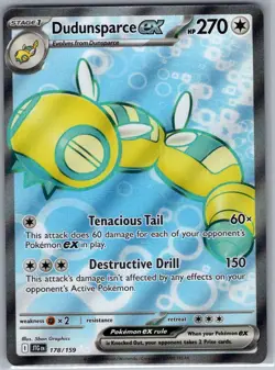 Dudunsparce ex 178/159 SV09: Journey Together - Pokemon Card - NM - Image 1