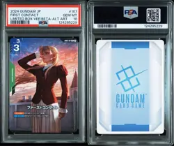 Gundam Card Game PSA10 First Contact Parallel Lilina Trading Card Collectible - Image 3