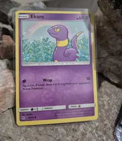 pokemon Cards Ekans Basic 1pcs+1pcs Sleeve 2019 #25/68 - Image 1