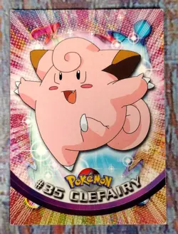 Topps Pokemon Card #35 CLEFAIRY TV Animation Edition 1998 - Image 1