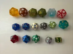 magic the gathering D20 spindown dice lot Multiple Sets LOTR Lorwyn More - Image 1