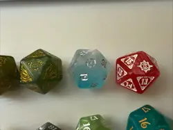 magic the gathering D20 spindown dice lot Multiple Sets LOTR Lorwyn More - Image 5