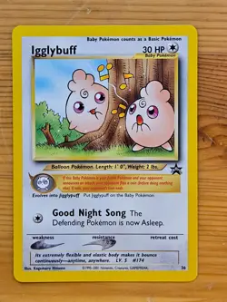 Pokemon TCG Igglybuff Black Star Promo #36 LP/NM WOTC. - Image 1