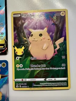 Pokemon Celebrations Pikachu Lot 5 Cards Full Art 25th - Image 4