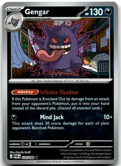 Pokemon Gengar Perfect Order POR #050/088 Rare Reverse Holo NM - Image 1