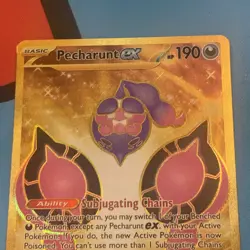 Pokemon TCG Pecharunt EX Shrouded Fable Hyper Rare Gold 095/064 - Mint - Image 3