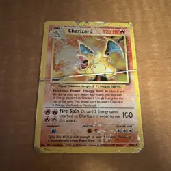 1999 Charizard 4/102 Base Set Holo Rar Pokemon TCG Card heavily played/damage - Image 2