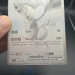 Pokemon TCG Reshiram EX White Flare Holo Card 173/086 SV - Image 4