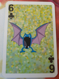 Pokemon Golbat 6 of Cubs 1999 Mini Deck Playing Cards 2.5x1.75in NM - Image 1