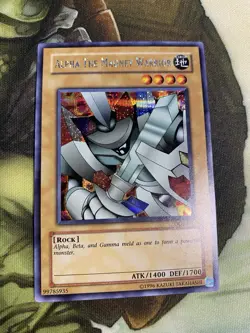 Alpha the Magnet Warrior DOR-001 Duelist of the Roses Yugioh TCG Card Excellent - Image 1