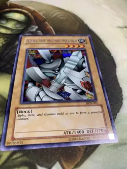 Alpha the Magnet Warrior DOR-001 Duelist of the Roses Yugioh TCG Card Excellent - Image 3