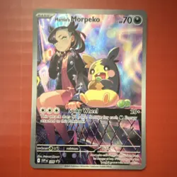 Pokemon Marnie’s Morpeko 206 Full Art Promo Holo Scarlet & Violet Sv Card - Image 1