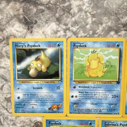 Pokemon TCG 5 Card Lot - Misty's Psyduck, Sabrina's Psyduck - Gym/Neo 1st - Image 4