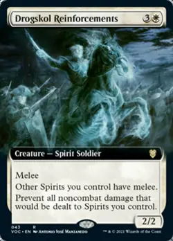 Drogskol Reinforcements x4 - Extended Art - Crimson Vow - MTG VOC - Image 1