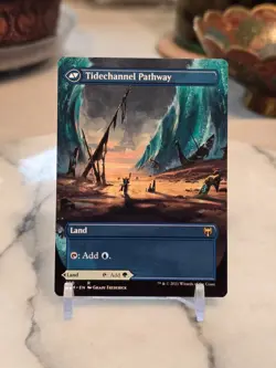 MTG Barkchannel Pathway (Borderless) Kaldheim Regular LP - Image 2