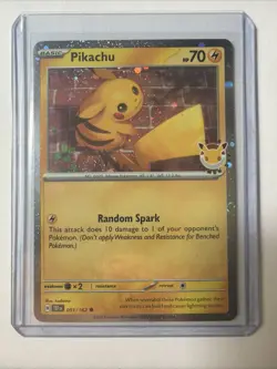 Pikachu Pokemon Day 2026 Promo 051/162 Holo NM Special Event - Image 1