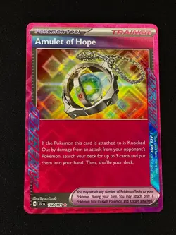 Pokemon Amulet of Hope 162/191 Sv08: Surging Sparks Holo (NM) - Image 1