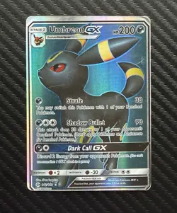 Umbreon GX Full Art Holo Ultra Rare SM Base Set 142/149 200 HP English 2017 - Image 1