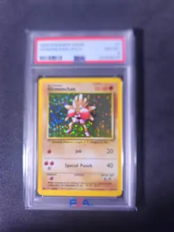 Pokemon TCG Hitmonchan Base Set Holo Unlimited Rare Card 7/102 PSA 8 - Image 2