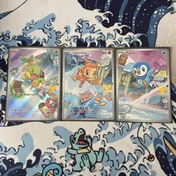 Pokemon First Partner Illustration Collection Series 1 - Gen 4 Sinnoh Starters - Image 1