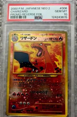 Charizard Promo Reverse Foil 2000 Pokemon Japanese Neo 2 PSA 10 Gem Mint #01 - Image 2