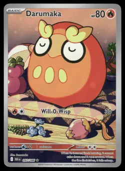 Pokemon Cards Darumaka 097/086 Black Bolt Holo NM - Image 1
