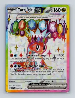 Tatsugiri ex 226 2024 Pokemon Surging Sparks Full Art Ultra Rare Card NM+ - Image 1