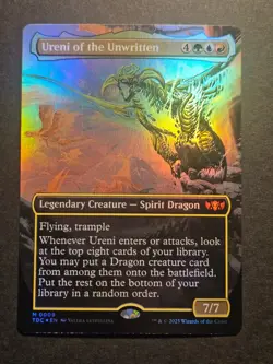 Ureni of the Unwritten (Borderless) Foil M Commander Tarkir: Dragonstorm 0009 NM - Image 1