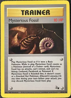 Mysterious Fossil 62/62 Fossil Regular - Pokemon Card - Image 1