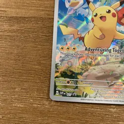 Pikachu 027 Illustration Rare Scarlet & Violet Promo Pokemon Card English 2023 - Image 2