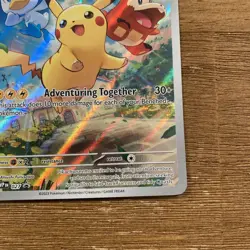 Pikachu 027 Illustration Rare Scarlet & Violet Promo Pokemon Card English 2023 - Image 3