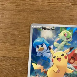 Pikachu 027 Illustration Rare Scarlet & Violet Promo Pokemon Card English 2023 - Image 5