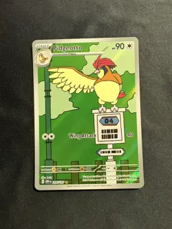 Pokemon Card Pidgeotto 208/197 Obsidian Flames Full Art Illustration Rare NM - Image 1