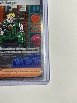 Pokemon TCG Lt. Surge's Bargain 185/132 Mega Evolution Special Illustration NM - Image 3