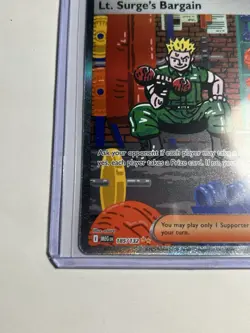 Pokemon TCG Lt. Surge's Bargain 185/132 Mega Evolution Special Illustration NM - Image 4