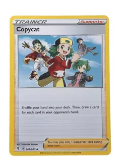 New: 2021 Pokemon TCG Copycat 143 Swsh07: Evolving Skies Regular Uncommon - Image 1