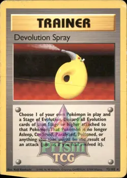 Devolution Spray 72/102 Rare Base Pokemon - Image 1