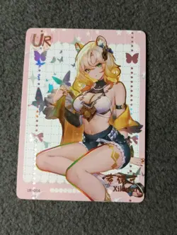 CCG WAIFU CARD SENPAI GODDESS HAVEN 6 UR-004 XILONEN SEXY ANIME WAIFU CARD - Image 1