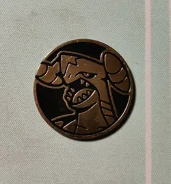 Garchomp Gold Pokemon Flipping Coin/Token - Image 1