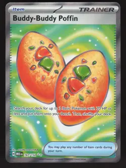 Buddy-Buddy Poffin 167/132 Pokemon TCG ME01: Mega Evolution NM - Image 1