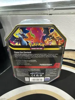 Mega Charizard Ex Pokemon Sealed Tin Qty Available - Image 2