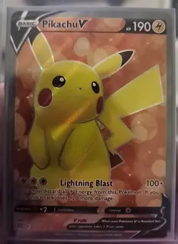 Pikachu V Pokemon Brilliant Stars 157/172 Ultra Rare Full Art SWSH NM - Image 1