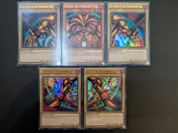 Yugioh Exodia the Forbidden One YGLD-ENA17 1st Edition Ultra Rare Set Excellent - Image 1