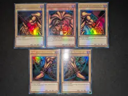 Yugioh Exodia the Forbidden One YGLD-ENA17 1st Edition Ultra Rare Set Excellent - Image 2