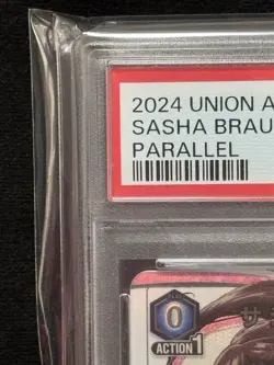 Union Arena TCG Sasha Braus Alt Art Holo PSA 10 Gem Mint, Attack on Titan - Image 3