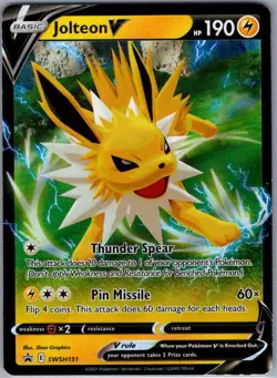 Jolteon V - SWSH151 SWSH: Sword & Shield Promo Cards - Pokemon Card - NM - Image 1