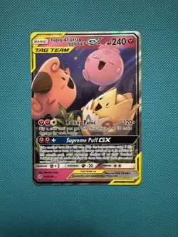 Pokemon Card Togepi Cleffa Igglybuff GX 143/236 Cosmic Eclipse Holo 2019 - Image 1