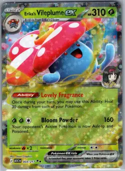 Erika's Vileplume ex 003/217 ME: Ascended Heroes - Pokemon Card - NM - Image 1