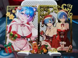 Rem Lot Goddess Story Gold METAL Card Maiden Party #95/200 & #128/200 Waifu - Image 1